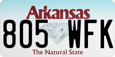 AR license plate 805WFK