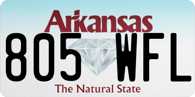 AR license plate 805WFL
