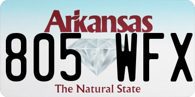AR license plate 805WFX