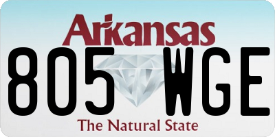 AR license plate 805WGE