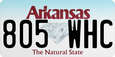 AR license plate 805WHC