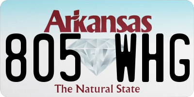 AR license plate 805WHG
