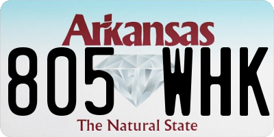 AR license plate 805WHK
