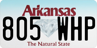 AR license plate 805WHP