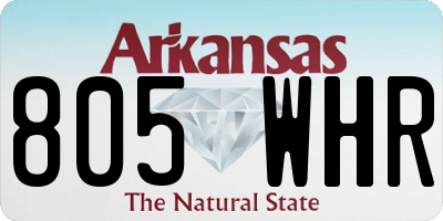 AR license plate 805WHR