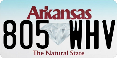 AR license plate 805WHV