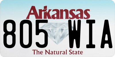 AR license plate 805WIA