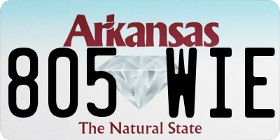 AR license plate 805WIE