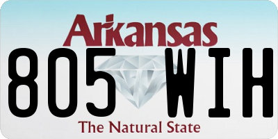 AR license plate 805WIH