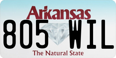 AR license plate 805WIL