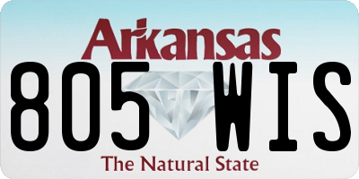 AR license plate 805WIS