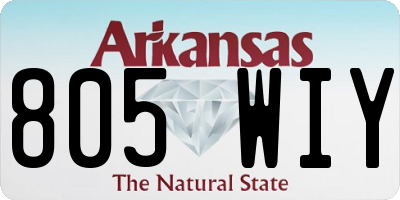 AR license plate 805WIY