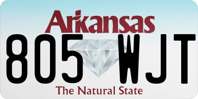 AR license plate 805WJT