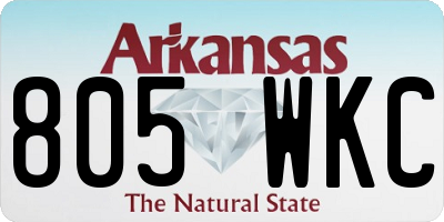 AR license plate 805WKC