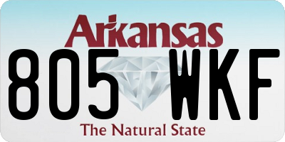 AR license plate 805WKF