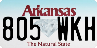 AR license plate 805WKH