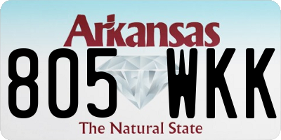 AR license plate 805WKK