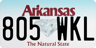 AR license plate 805WKL