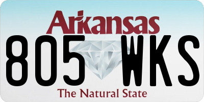 AR license plate 805WKS
