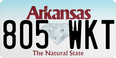 AR license plate 805WKT
