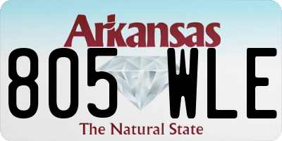 AR license plate 805WLE
