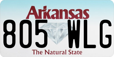 AR license plate 805WLG