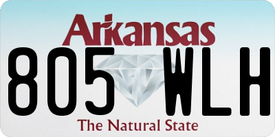 AR license plate 805WLH