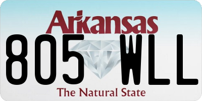 AR license plate 805WLL