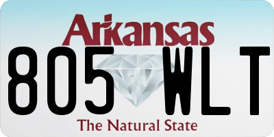 AR license plate 805WLT