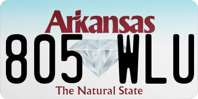 AR license plate 805WLU