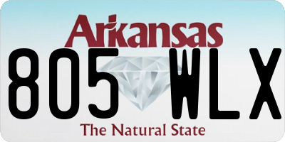 AR license plate 805WLX