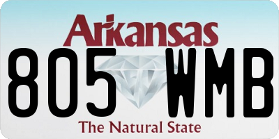 AR license plate 805WMB