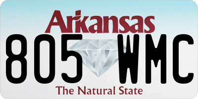 AR license plate 805WMC