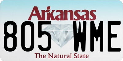 AR license plate 805WME