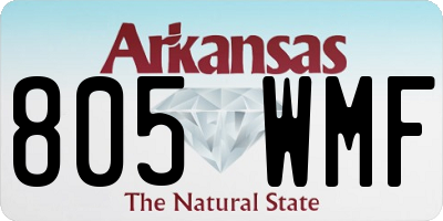 AR license plate 805WMF