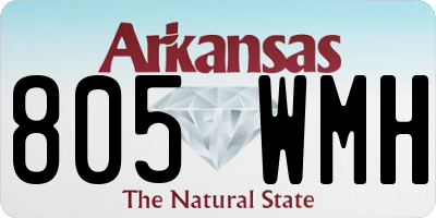 AR license plate 805WMH