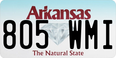 AR license plate 805WMI
