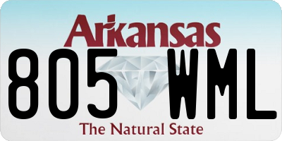 AR license plate 805WML