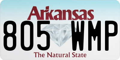 AR license plate 805WMP