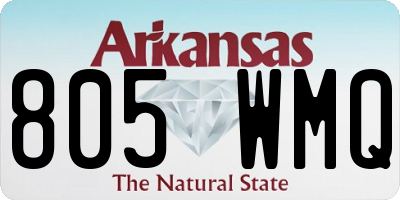 AR license plate 805WMQ