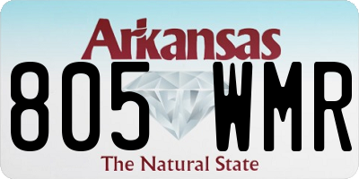 AR license plate 805WMR