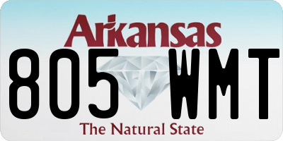 AR license plate 805WMT