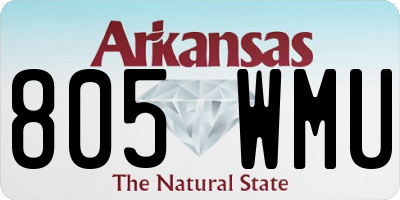 AR license plate 805WMU