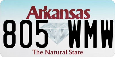 AR license plate 805WMW