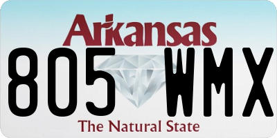 AR license plate 805WMX