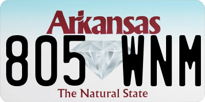 AR license plate 805WNM