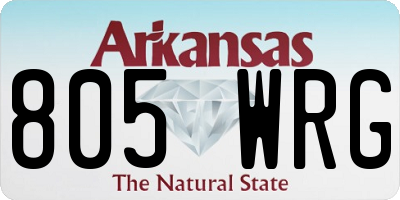 AR license plate 805WRG