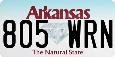 AR license plate 805WRN
