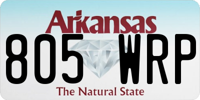 AR license plate 805WRP