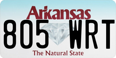AR license plate 805WRT